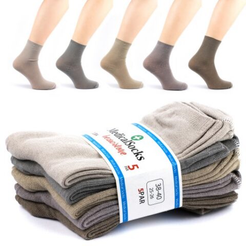 Skarpetki MEDICAL SOCKS BEŻ PREMIUM 5 par 41-43
